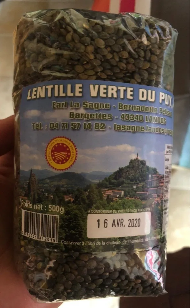 Lentille Verte du Puy AOP