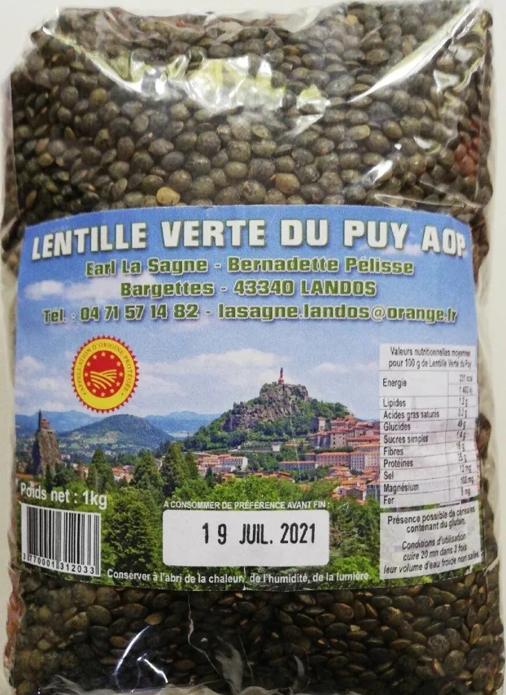 Lentille verte du Puy AOP