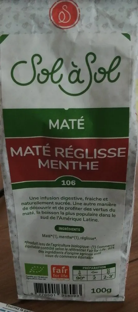 Maté menthe réglisse