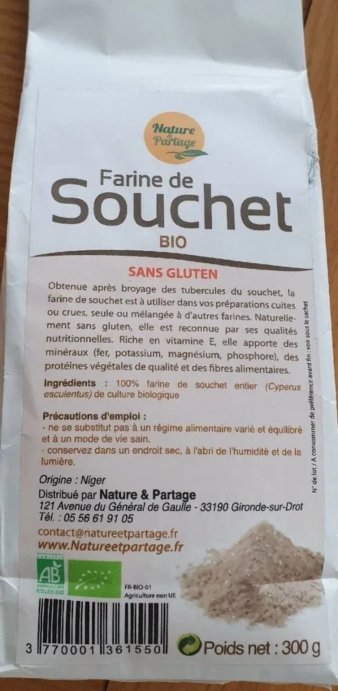Farine de souchet