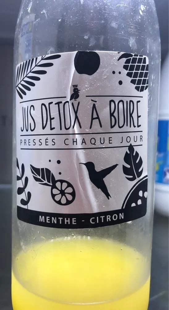 Jus detox à boire