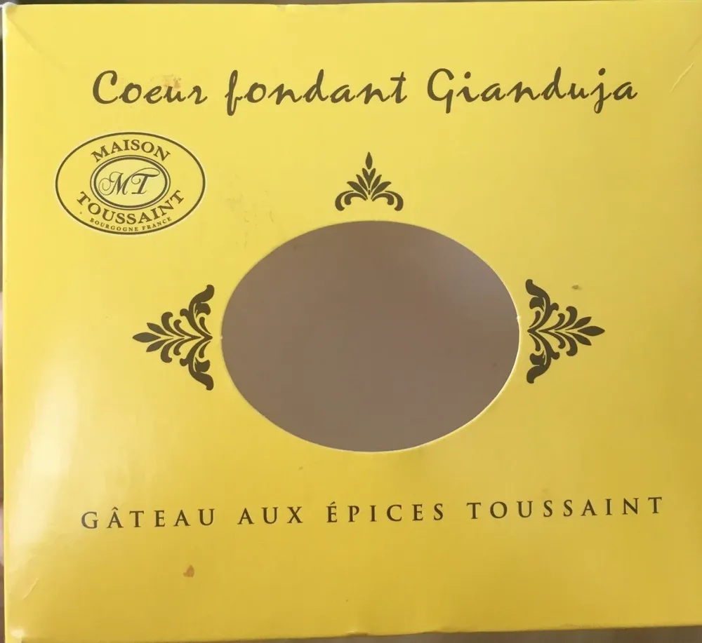 "Gâteau Au épices Toussaint" Coeur Fondant Gianduja