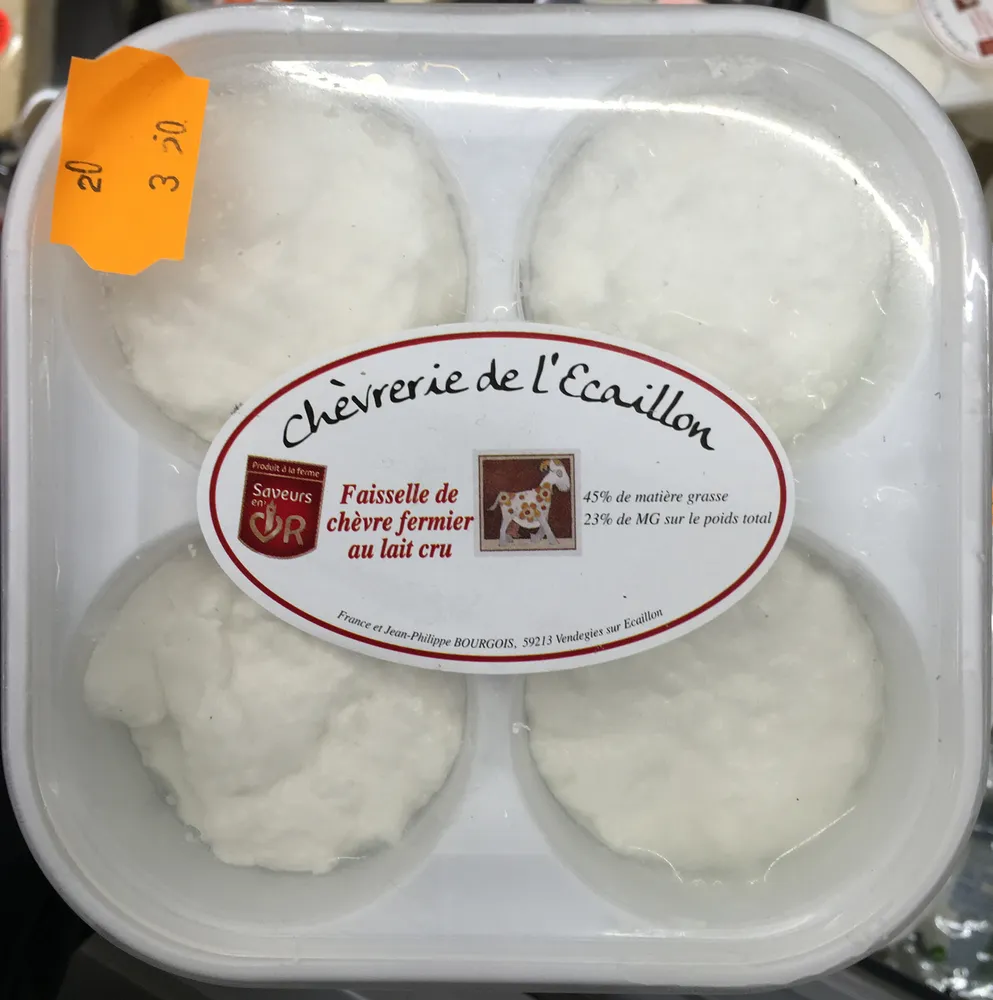 Faisselle de chèvre fermier au lait cru