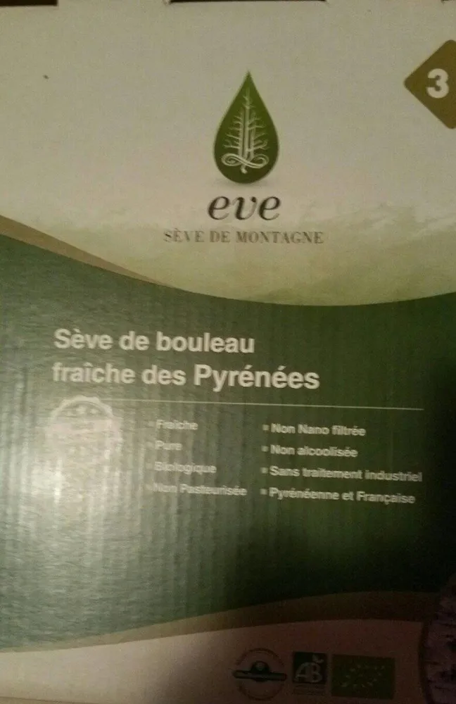 Seve de bouleau fraîche  des Pyrénées