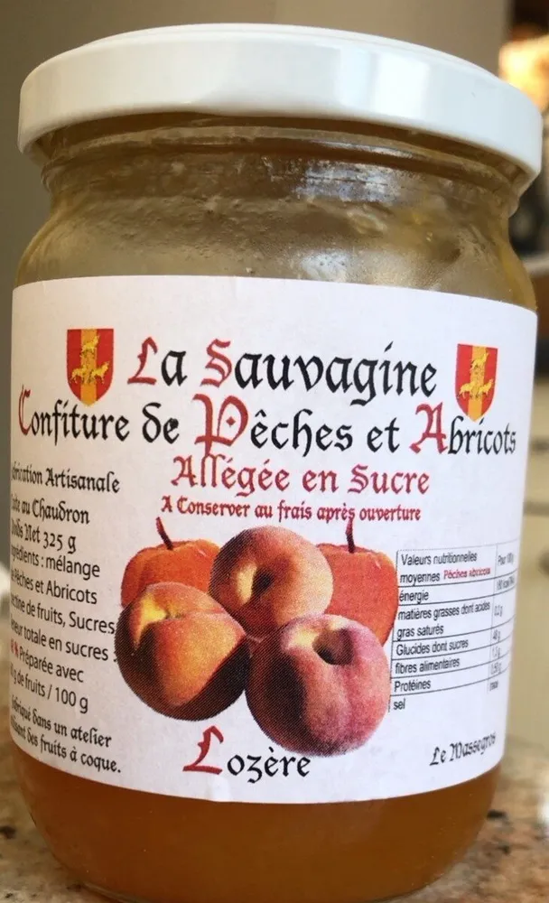Confiture de peches et abricots