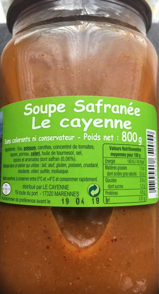 Soupe safranée