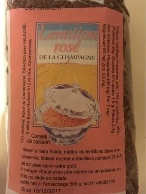 Lentillon rosé de la Champagne
