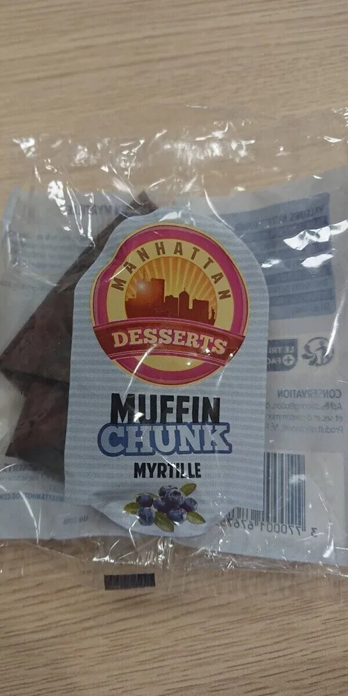Muffin chunk myrtille