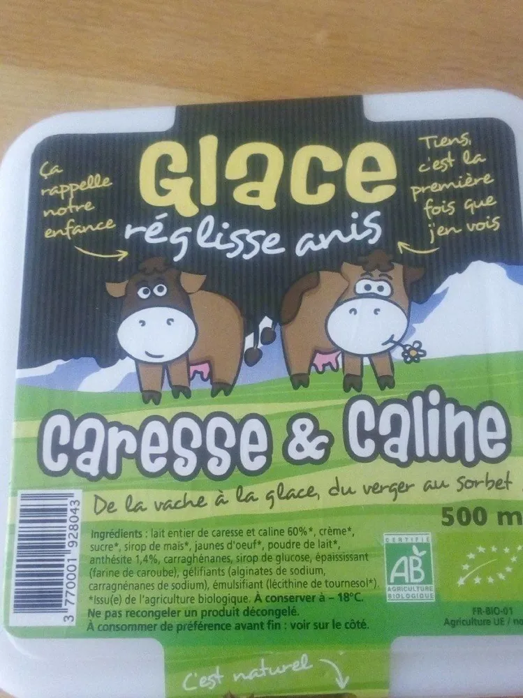 Glace réglisse anis
