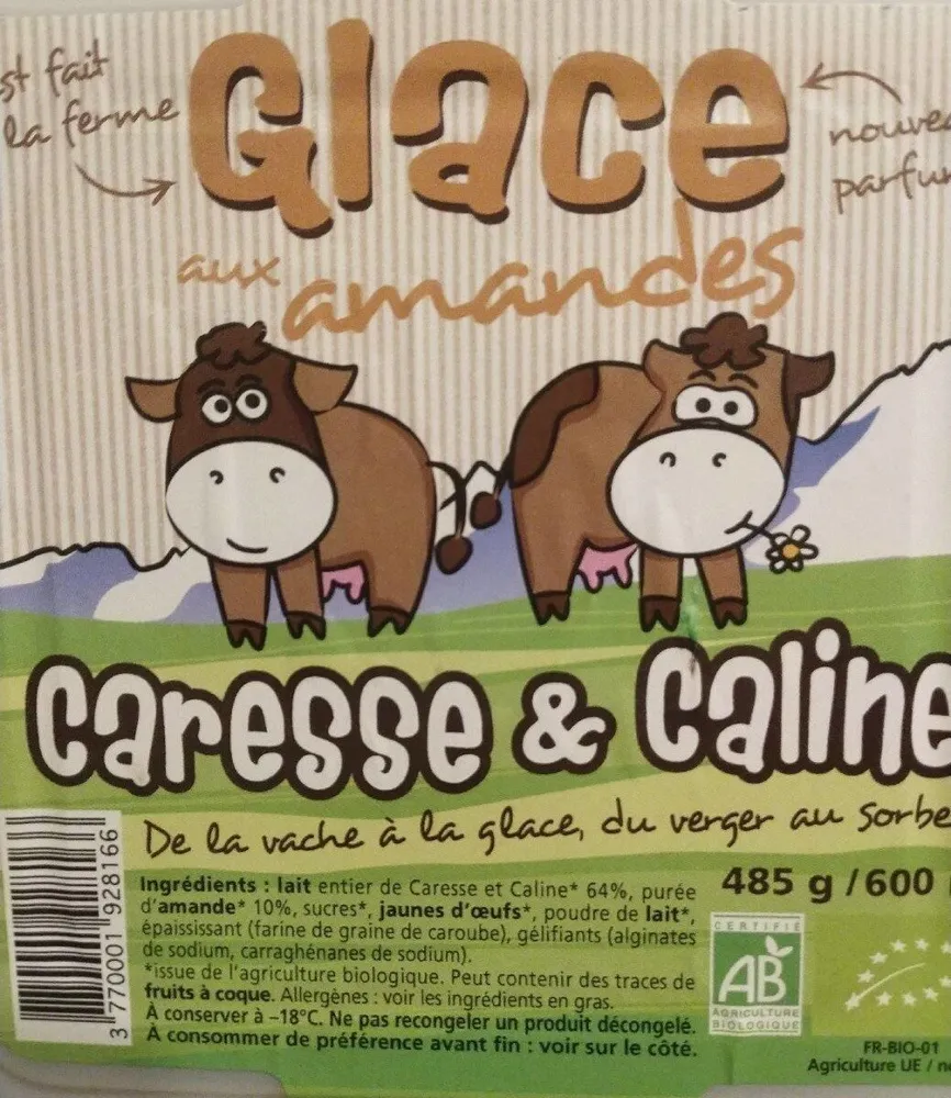 Glace aux amandes