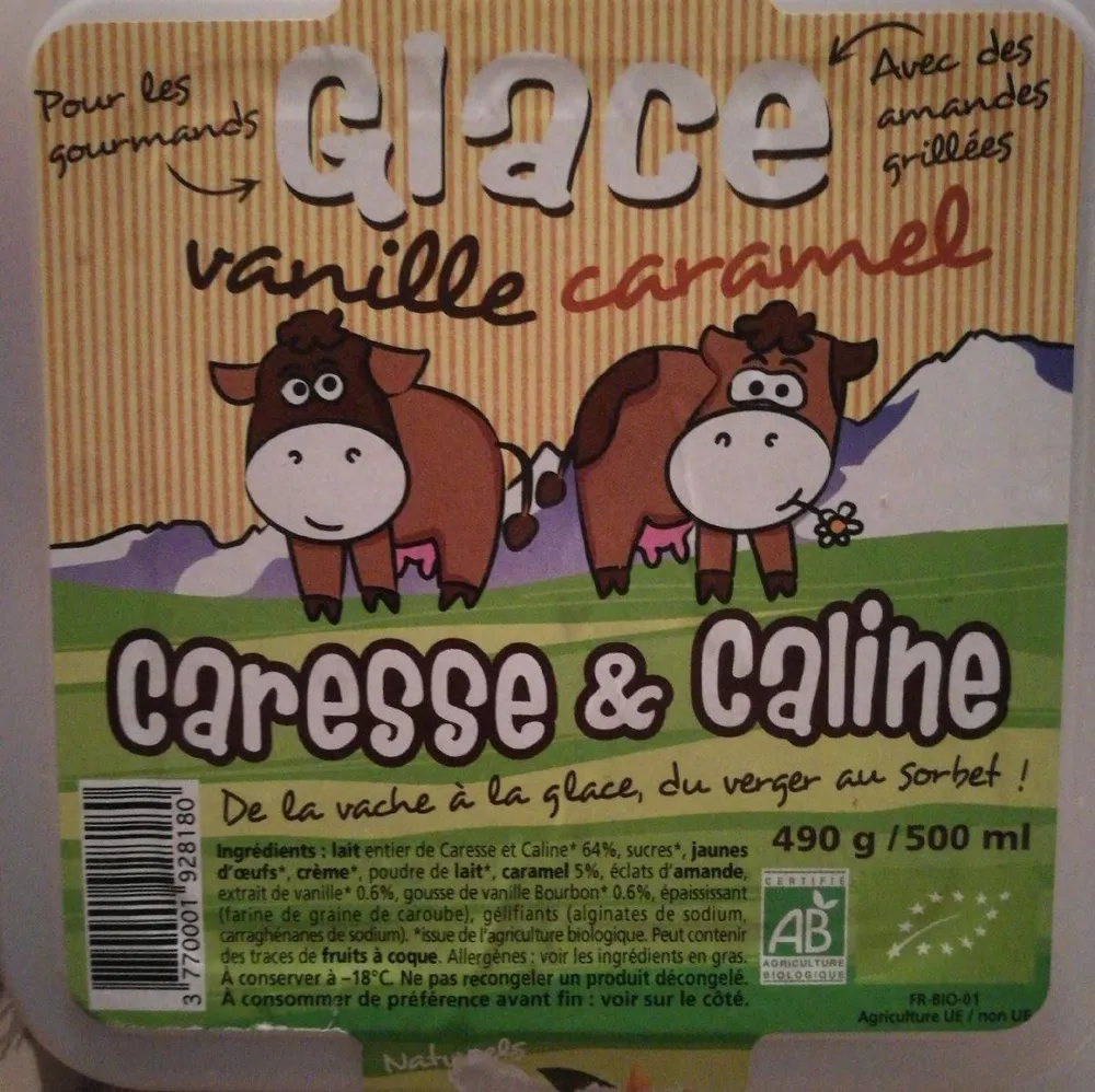 Glace vanille caramel
