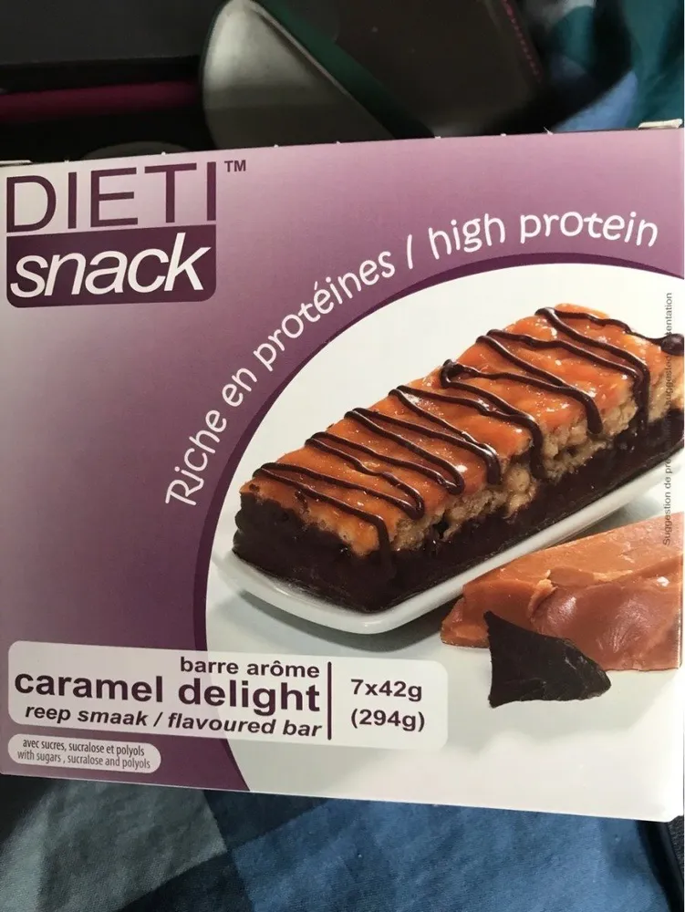 Barre arome caramel