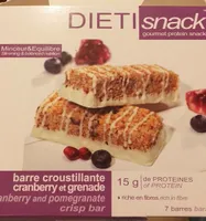 Barre cranberry et grenade