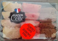 Mini lingots financiers,, nature, pralines, chocolat noisettes