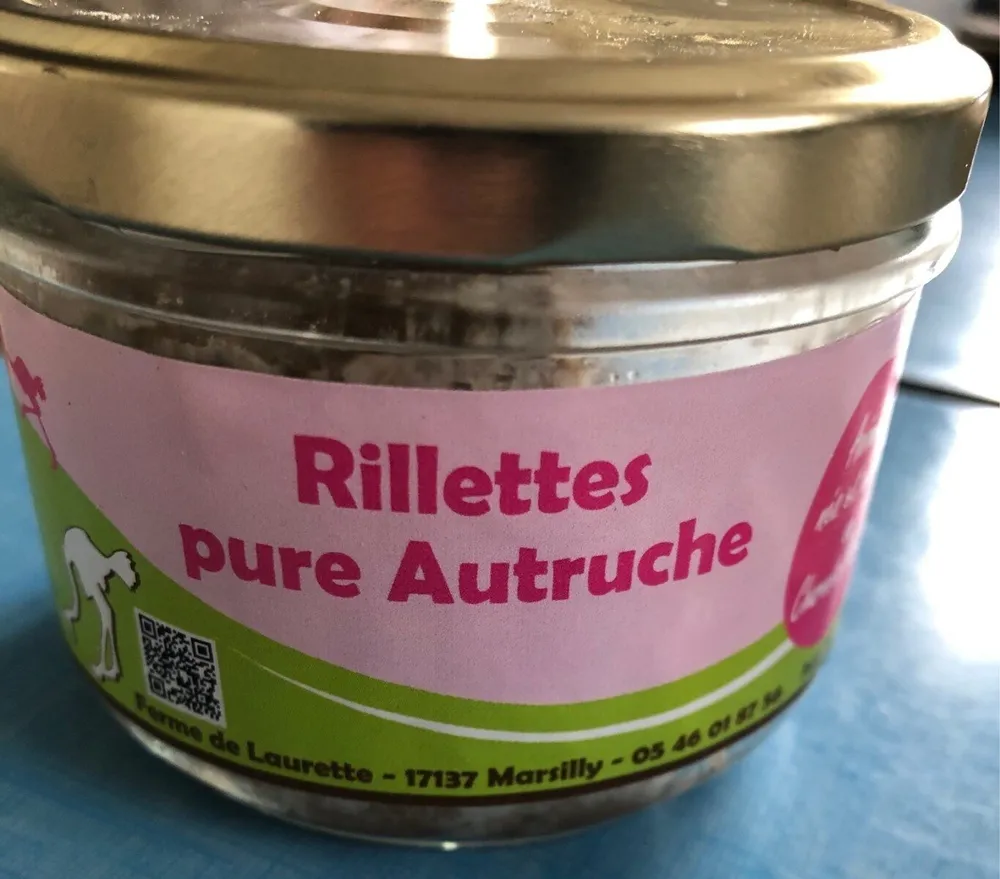 Rillettes pure autruche
