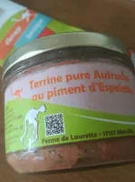 Terrine pur Autruche au piment d'Espelette