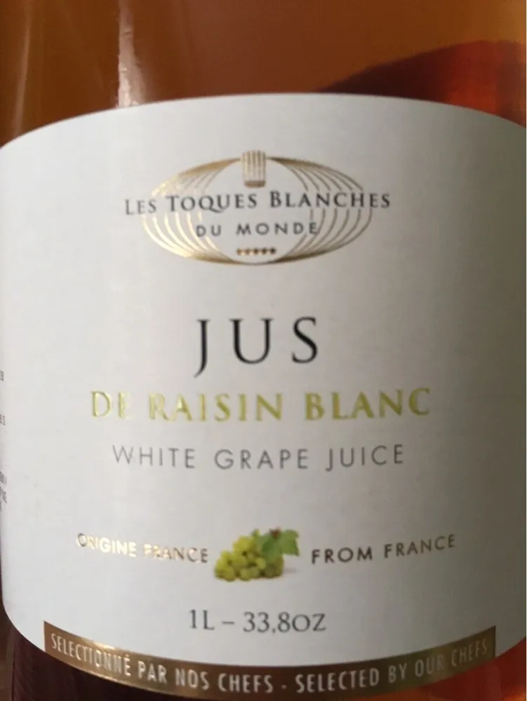Jus de raisin blanc