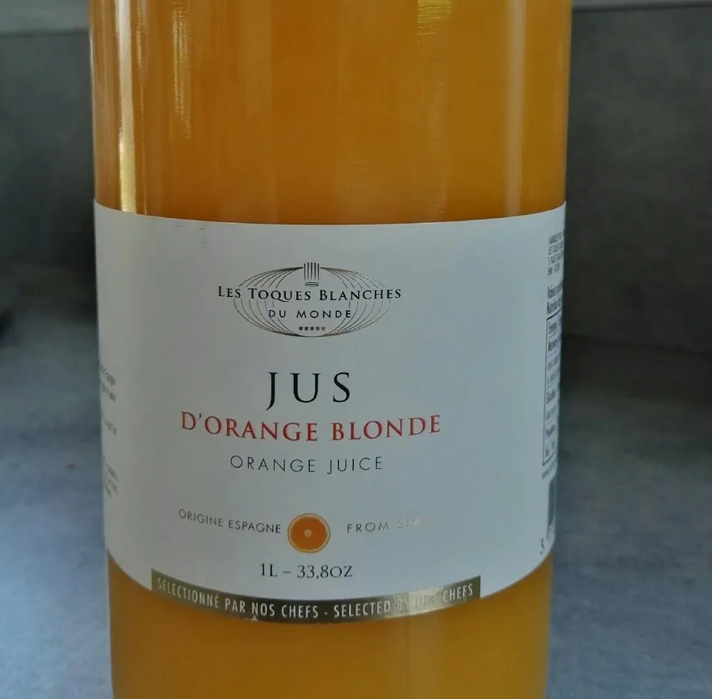 Jus d'orange blonde