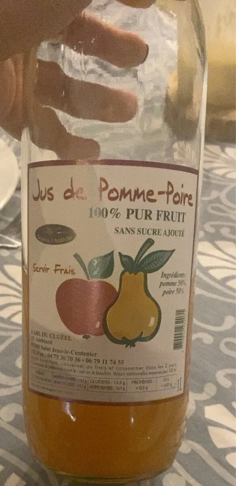 Jus de Pomme Poire