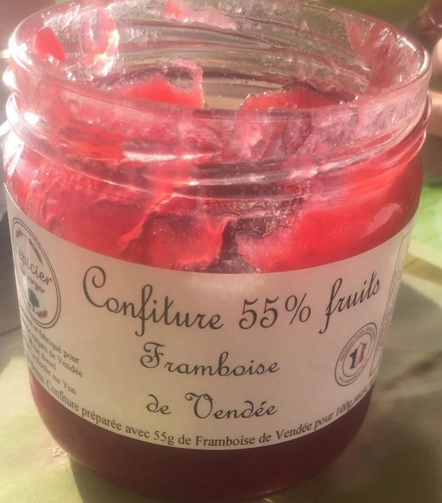 Confiture 55%fruit framboise