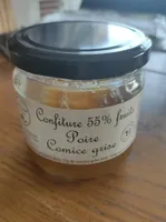 Confiture 55% fruits poire comice grise