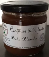 Confiture de peche blanche