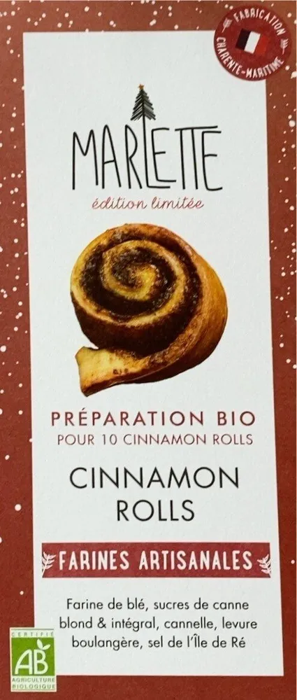 Préparation Bio Cinnamon Rolls
