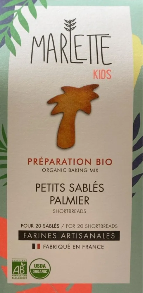Preparation Bio petits sablés palmier