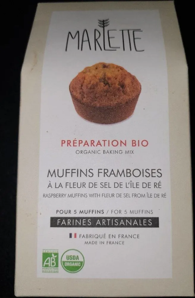 Muffins framboises à la fleur de sel de l'île de Ré