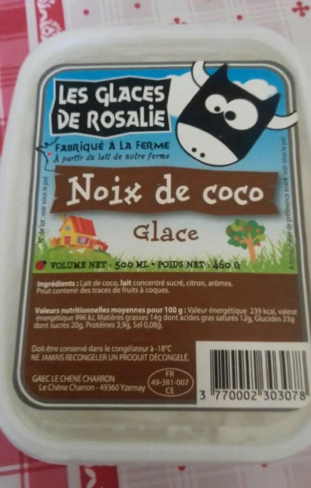 Glace à la noix de coco