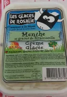 Crème glacée menthe et grain de stracciatella