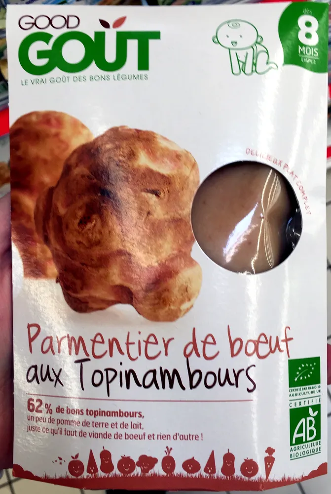 Parmentier de boeuf aux topinambours