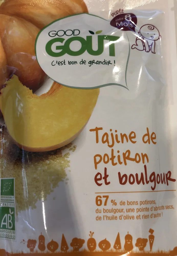 Tajine de potiron et boulgour-Good Gout-190g