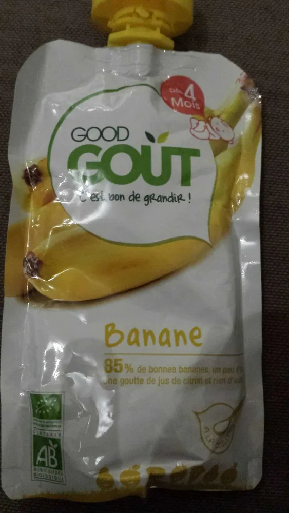 Gourde bébé - 4 mois - Banane