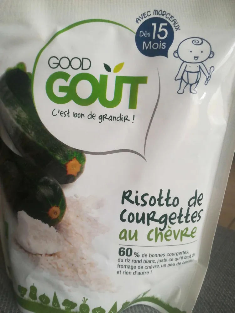 Risotto de courgettes au chèvre - Avec morceaux, dès 15 mois