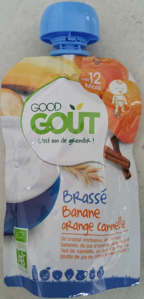 Brassé banane orange cannelle bio