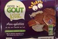 Mini-galettes de riz au chocolat au lait-Good Gout Kidz-84g