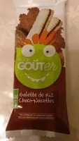 Goûter galette de riz choco-noisettes
