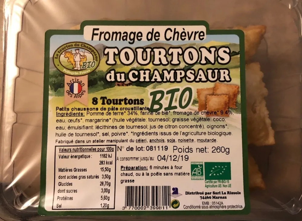Tourtons du Champsaur - fromage de chèvre