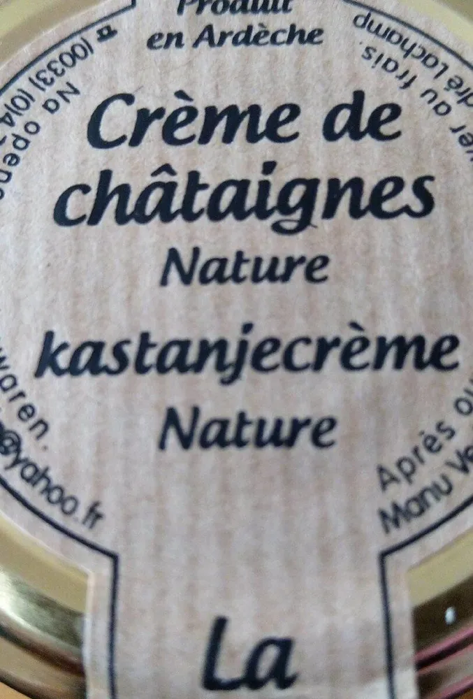 Crème de châtaignes