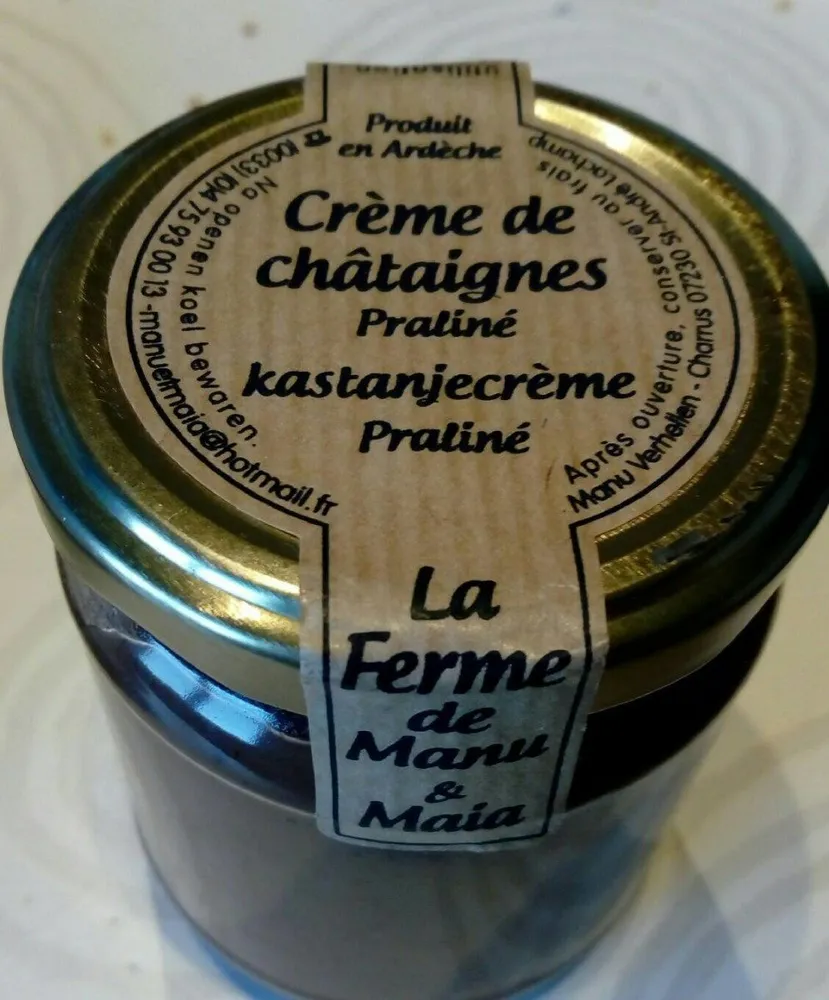 Crème de châtaignes praliné