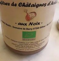 Confiture de châtaigne d'Ardèche aux noix