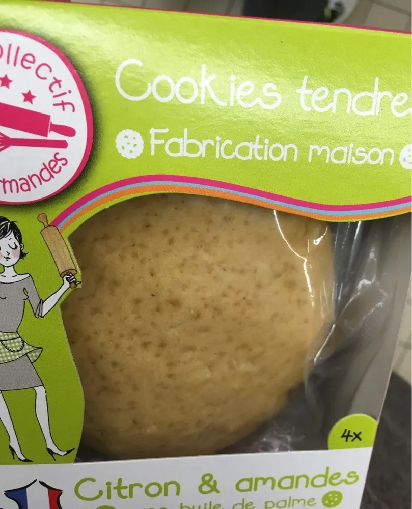 Cookies tendres citron & amandes