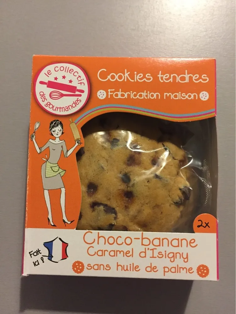 Cookies Tendres Choco Banane au Caramel d'isigny