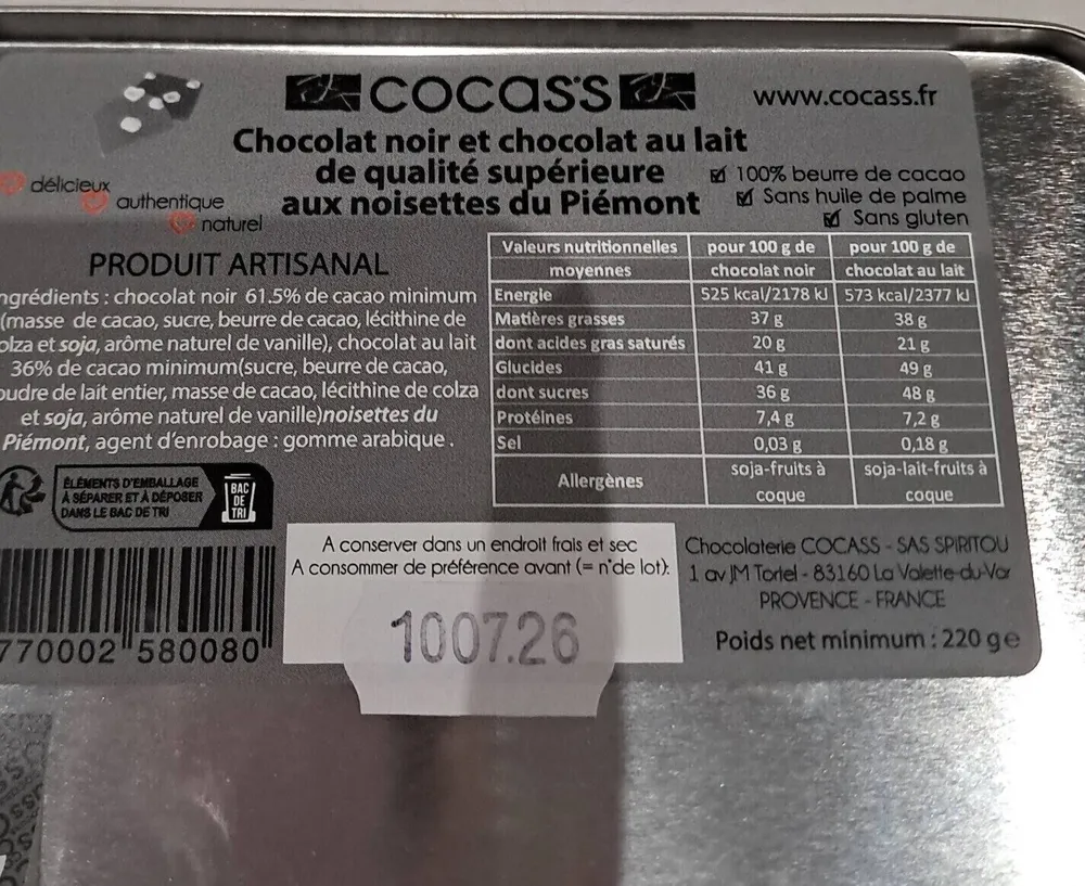 Chocolat noir