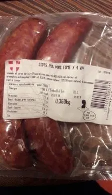 Diots pur porc fumé