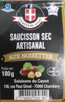 Saucisson sec artisanal aux noisettes