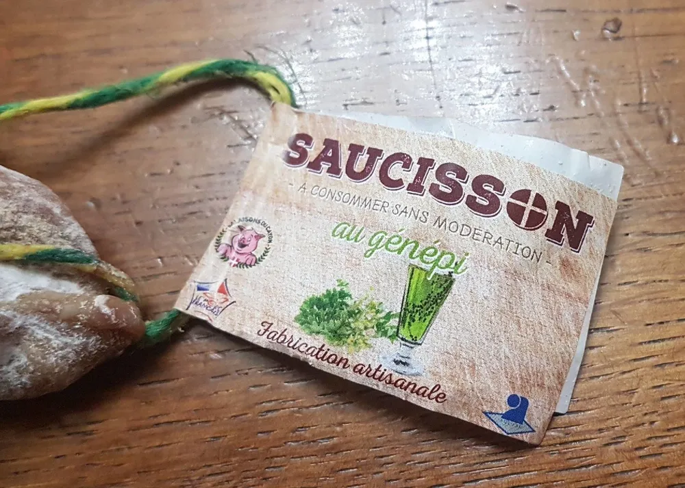 Saucisson au génépi