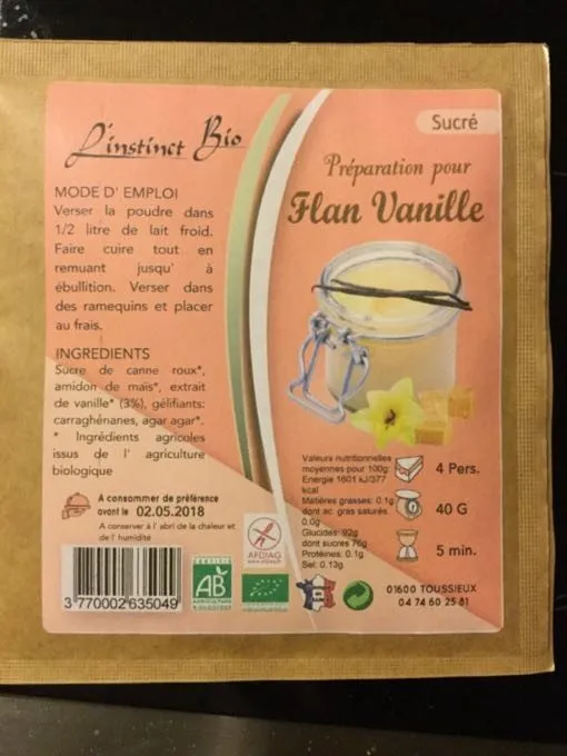 Préparation pour flan vanille