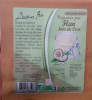 Préparation pour flan noix de coco